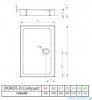 Radaway Doros D Compact Stone brodzik 100x90 kaszmirowy SDRD1090-05-84S